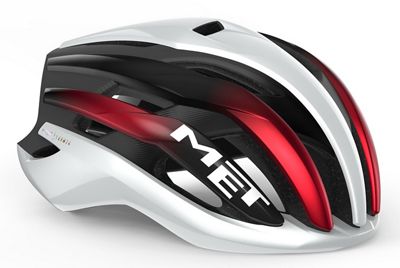 MET Trenta Road Helmet (MIPS) - White Black Red, White Black Red